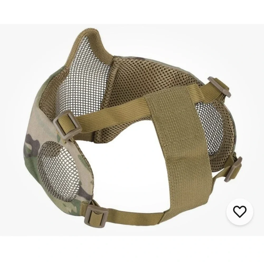 OneTigris Foldable Half Face Mesh Mask with Ear Protection